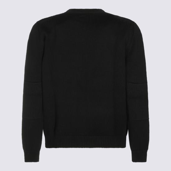 26FW 생로랑 스웨터 A004JU Y77OT1000 BLACK - SAINT LAURENT
