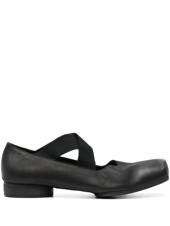 26FW 우마 왕 플랫 슈즈 US9001 CALF LEATHERUW900 BLACK