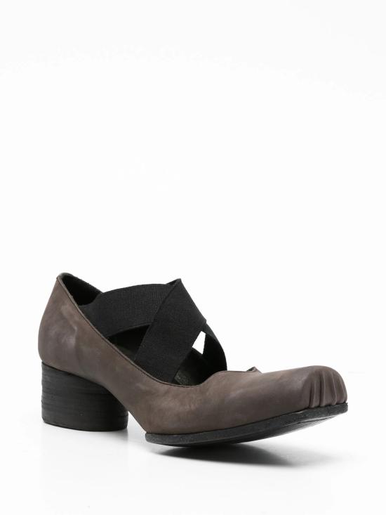 26FW 우마 왕 플랫 슈즈 US9101 CALF LEATHERUW069 BROWN BLACK - UMA WANG