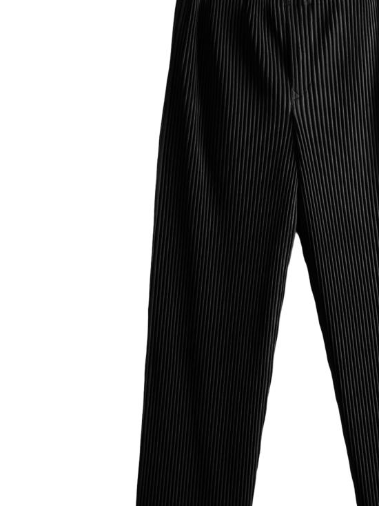 26FW 이세이 미야케 스트레이트 팬츠 HP68JF074 15 BLACK - ISSEY MIYAKE