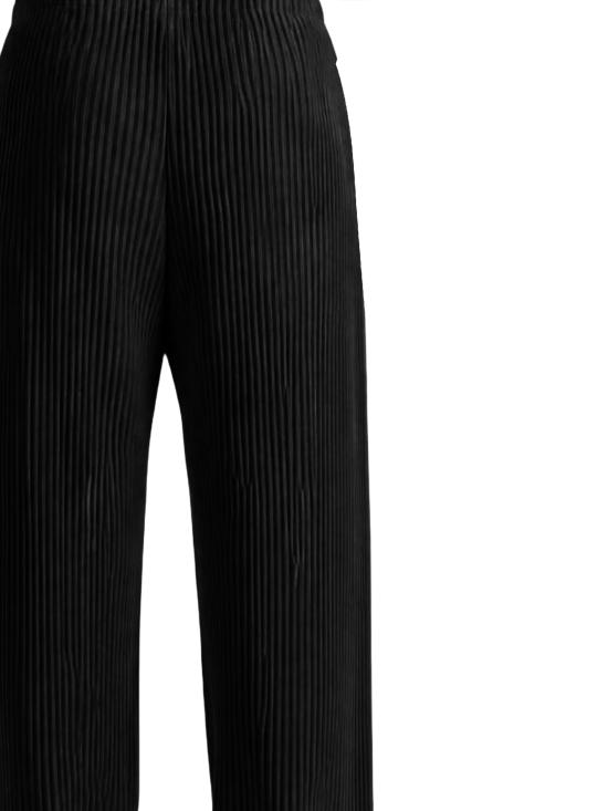 26FW 이세이 미야케 스트레이트 팬츠 HP68JF074 15 BLACK - ISSEY MIYAKE