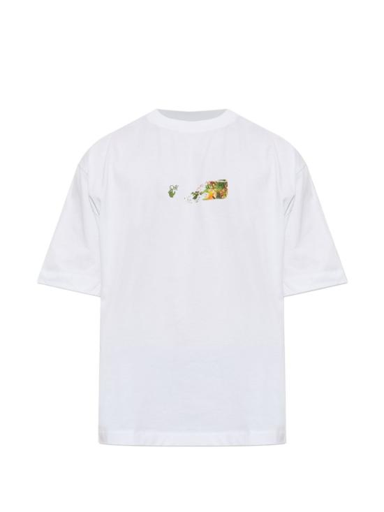 26FW 오프화이트 반팔 티셔츠 44MAA120F26J00D 100 White