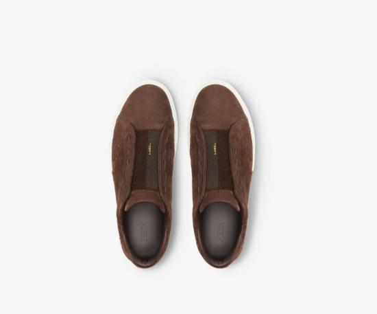 26FW 펜디 스니커즈 7E1937 AY1XF1WPI BROWN CHO ELAST - FENDI
