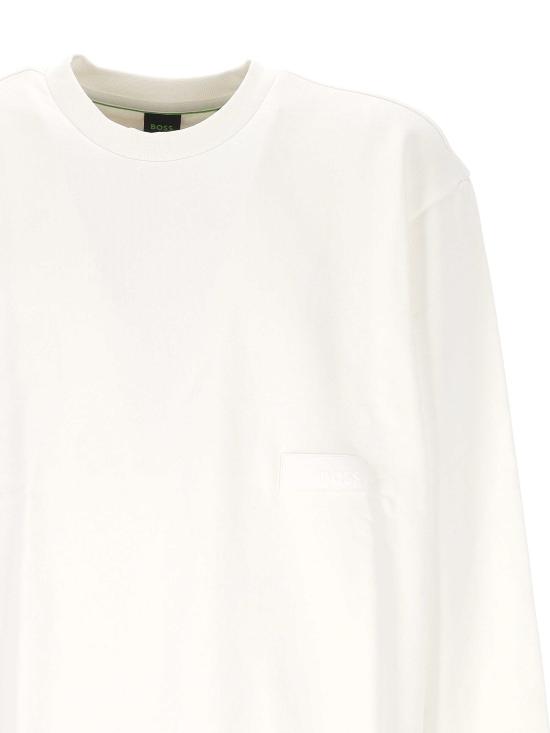 26FW 보스 긴팔 티셔츠 50564103 100 White - BOSS
