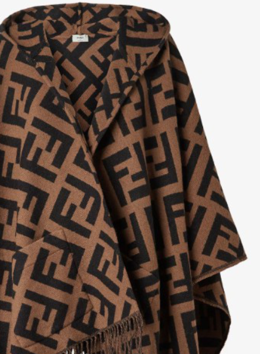 26FW 펜디 FF 판초 FXX711 AEOSF0QE1 TOBACCO - FENDI
