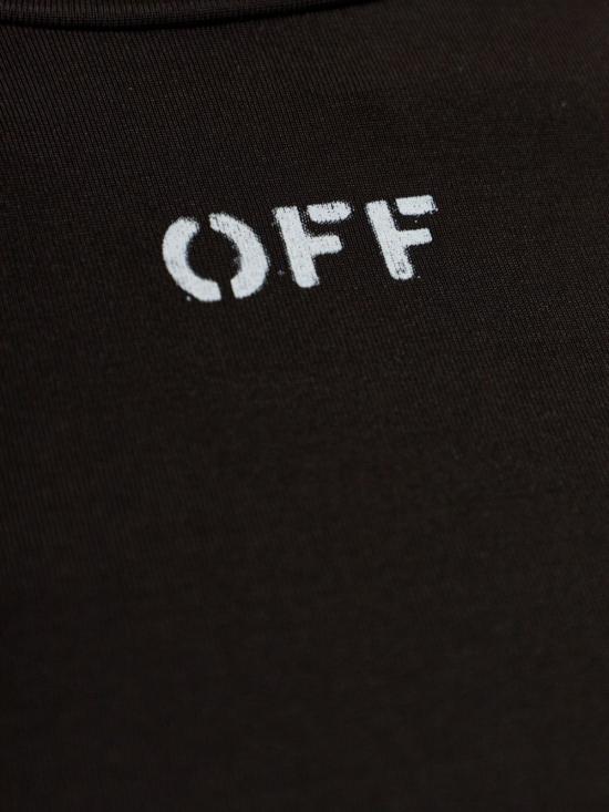 26FW 오프화이트 긴팔 티셔츠 2FB00647T W003 BLACK WHITE - OFF WHITE