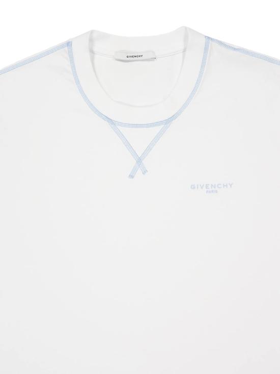 26FW 지방시 반팔 티셔츠 BM71P5 3YR8100 White - GIVENCHY
