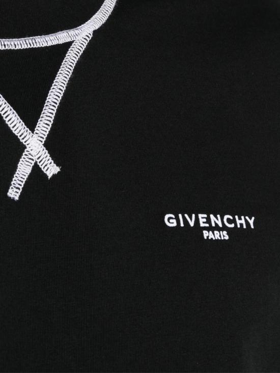26FW 지방시 반팔 티셔츠 BM71P5 3YR8001 Black - GIVENCHY