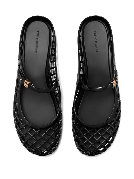 26FW 토리버치 멜로우 메리 제인 젤리 뮬 163189 013 BLACK - TORY BURCH