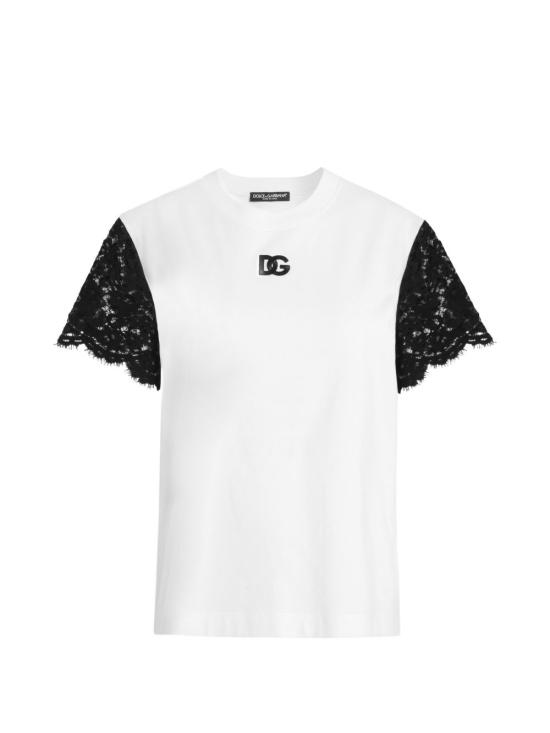 26FW 돌체앤가바나 반팔 티셔츠 F8W67Z HU7SDW0800 OFF WHITE