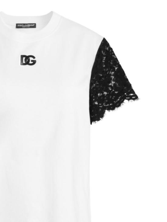 26FW 돌체앤가바나 반팔 티셔츠 F8W67Z HU7SDW0800 OFF WHITE - DOLCE & GABBANA