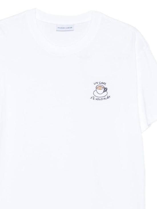 26FW 메종 라비쉬 반팔 티셔츠 UMPOPCAFESVP WHITE - MAISON LABICHE