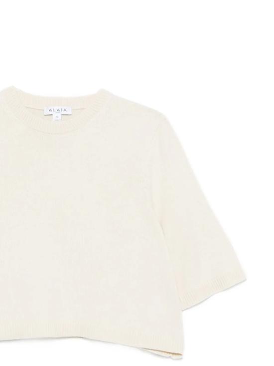 26FW 알라이아 스웨터 AA9G0139K264D 054 BLANC NATUREL - ALAIA