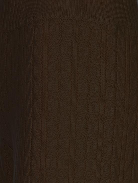 26FW 아뇨나 스트레이트 팬츠 K712010 6K080QM76 DARK BROWN EBONY - AGNONA