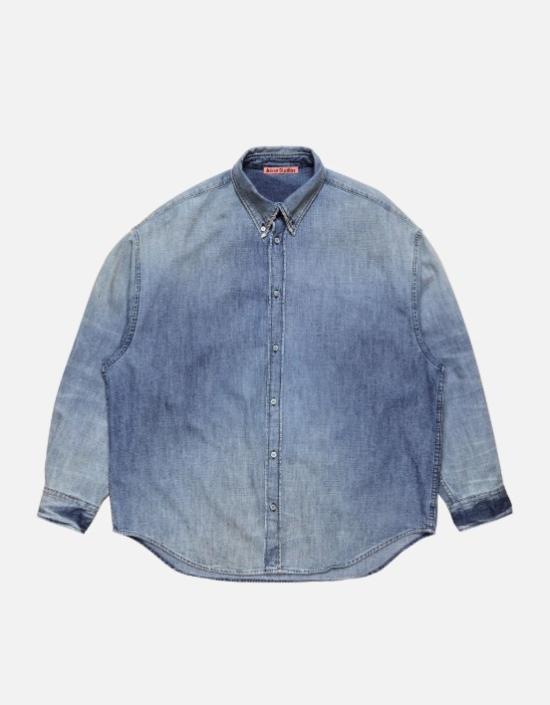 26FW 아크네 스튜디오 셔츠 BB0709 863 MID BLUE