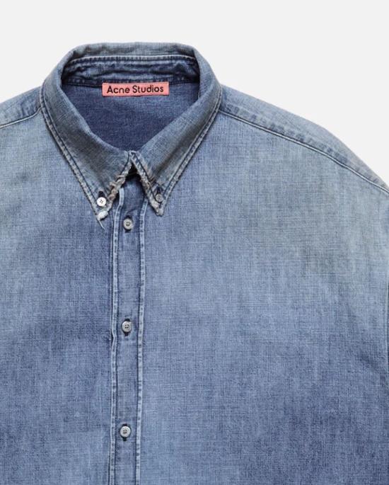 26FW 아크네 스튜디오 셔츠 BB0709 863 MID BLUE - ACNE STUDIOS