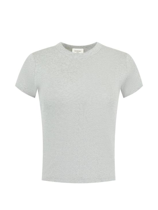 26FW 생로랑 반팔 티셔츠 869630 Y38BD1403 GRIS CHINE