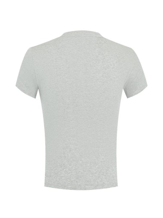 26FW 생로랑 반팔 티셔츠 869630 Y38BD1403 GRIS CHINE - SAINT LAURENT