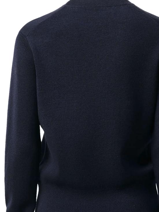 26FW 아미 ADC 자수 크루넥 스웨터 FKS826 001414 NAVY BLUE RED - AMI