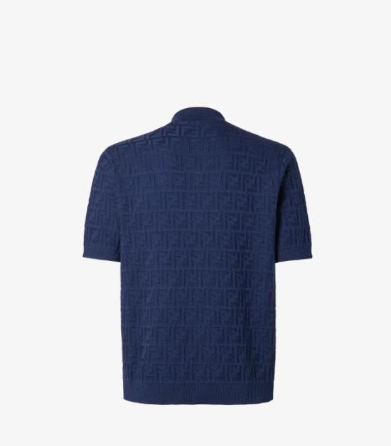 26FW 펜디 폴로 티셔츠 FZC162 AUW0F0QA2 Blue - FENDI