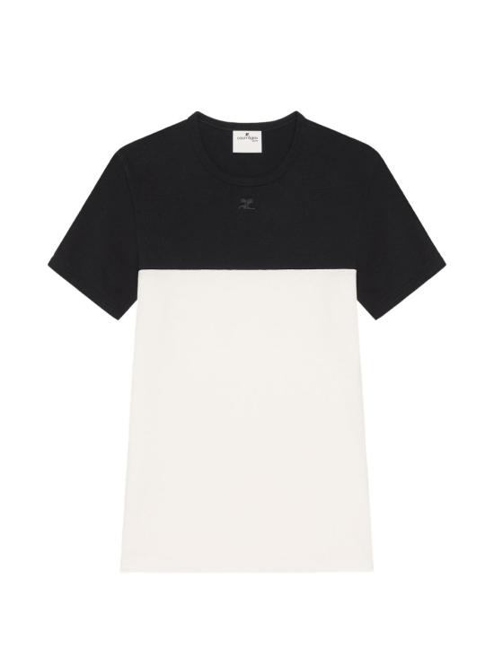 26FW 쿠레쥬 반팔 티셔츠 326JTS265JS0203 0098 HERITAGE WHITE BLACK