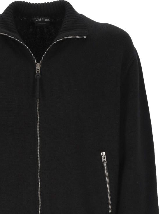26FW 톰포드 집업 니트 KZL027YMW152 NAA BLACK - TOMFORD