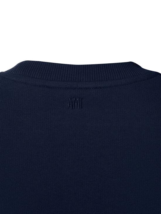 26FW 아미 스몰 하트 로고 스웨트셔츠 BFUSW035 730430 Night blue - AMI