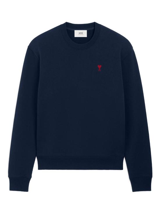 26FW 아미 스몰 하트 로고 스웨트셔츠 BFUSW035 730430 Night blue