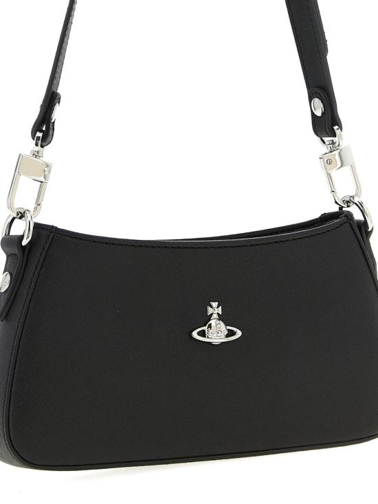 26FW 비비안웨스트우드 ORB 타샤 레더 스터드 숄더백 5801000JW S0021N401 Black - VIVIENNE WESTWOOD