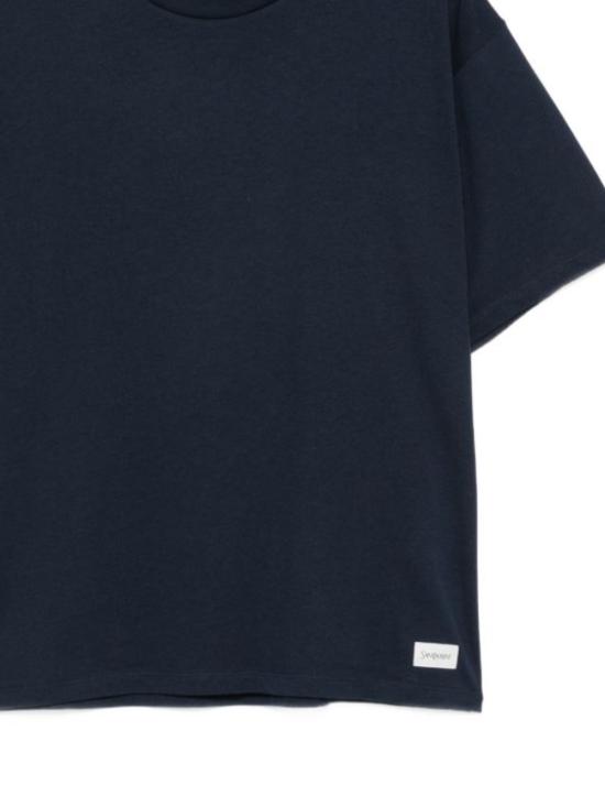 26FW 생로랑 반팔 티셔츠 798933 Y37RY4019 Navy - SAINT LAURENT