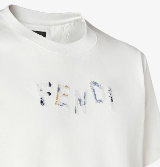 26FW 펜디 반팔 티셔츠 FY1319 AUOBF0H0G Cloud - FENDI