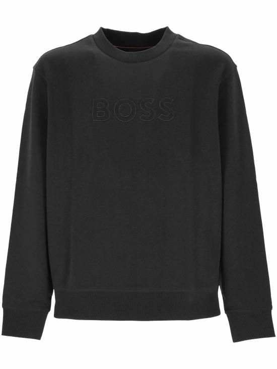 26FW 보스 긴팔 티셔츠 50567420 001 Black