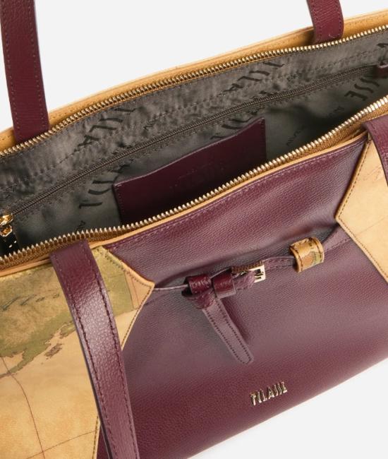 26FW 알비에로 마르티니 토트백 LG07 G6540304 BURGUNDY - ALVIERO MARTINI
