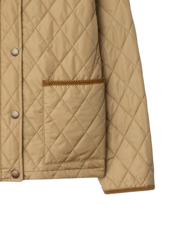 26FW 버버리 퀄티드 나일론 자켓 8107511 X FLAX SAND IP CHECK - BURBERRY