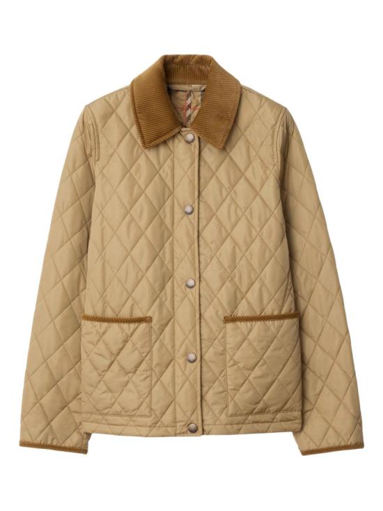 26FW 버버리 퀄티드 나일론 자켓 8107511 X FLAX SAND IP CHECK