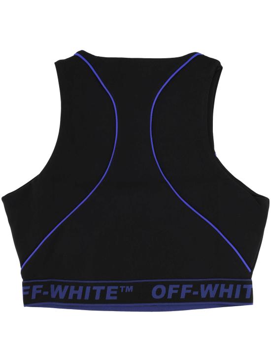 26FW 오프화이트 민소매 티셔츠 2FA00362T W013 Black Electric Blue - OFF WHITE