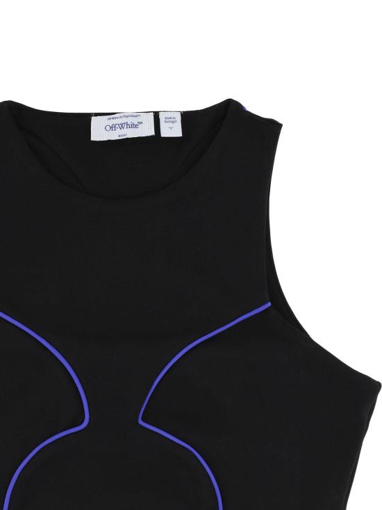 26FW 오프화이트 민소매 티셔츠 2FA00362T W013 Black Electric Blue - OFF WHITE