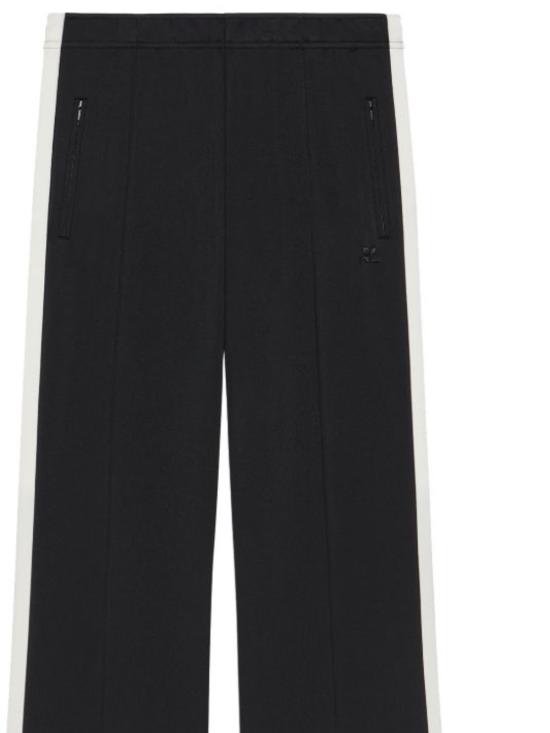 26FW 쿠레쥬 스트레이트 팬츠 326JPA771JS0002 9901 BLACK HERITAGE WHITE - COURREGES