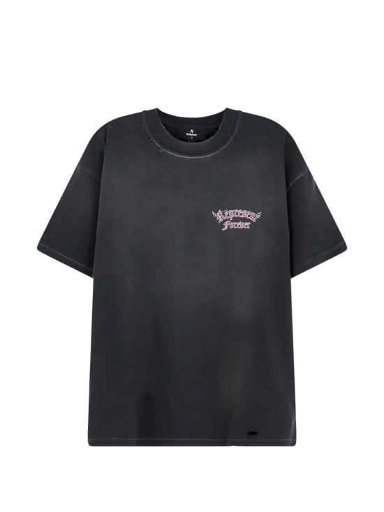 26FW 리프레젠트 반팔 티셔츠 MLM101189 02 Washed black
