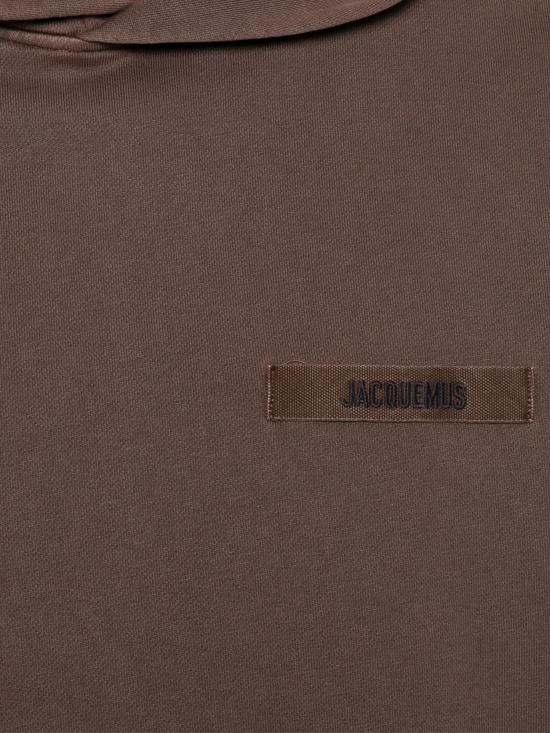 26FW 자크뮈스 그로그랭 후드 티셔츠 HOM00247AJ00126 850 Brown - JACQUEMUS