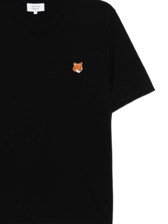 26FW 메종키츠네 폭스 헤드 레귤러 티셔츠 PM00107KJ7026 P199 Black - MAISON KITSUNE