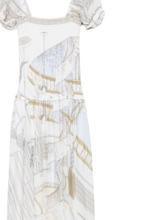 26FW 토리버치 미디 원피스 183134 177 Beige - TORY BURCH