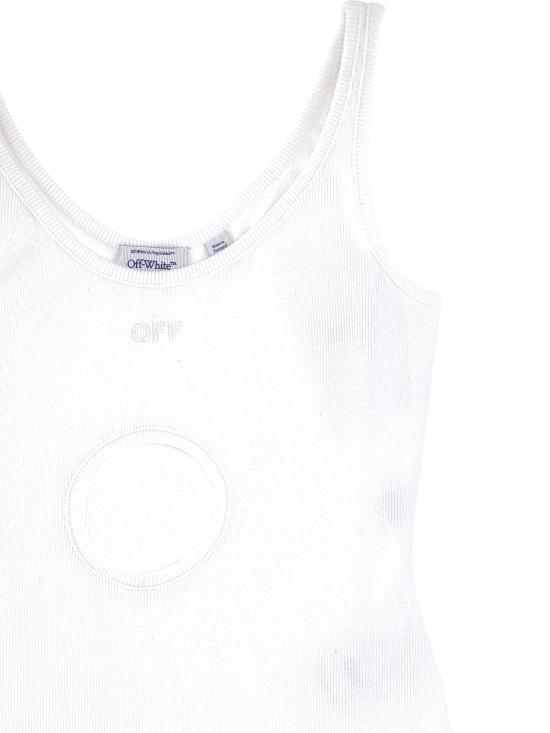26FW 오프화이트 민소매 티셔츠 2FA00483T W101 White - OFF WHITE
