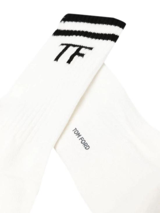 26FW 톰포드 양말 KKS006YMC036 WNF COMBO WHITE BLACK - TOMFORD