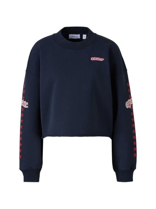 26FW 오프화이트 스웨터 2FE00512T W493 DARK SAPPHIRE HIGH RISK RED