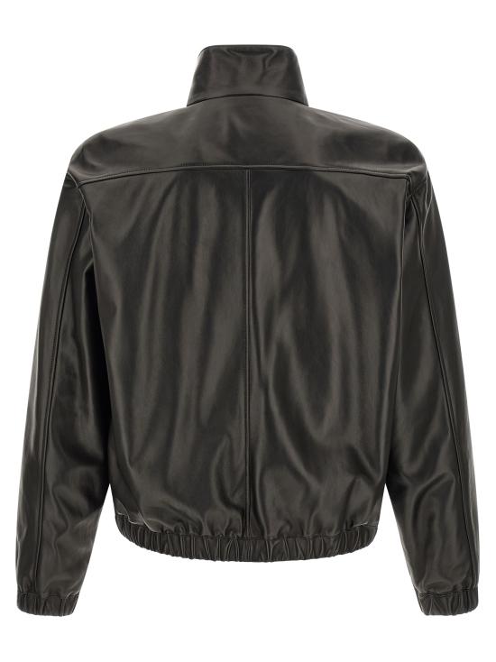 26FW 생로랑 가죽 자켓 A000H9YCOJ21000 Black - SAINT LAURENT