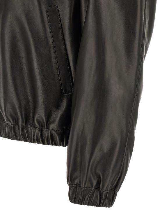 26FW 생로랑 가죽 자켓 A000H9YCOJ21000 Black - SAINT LAURENT