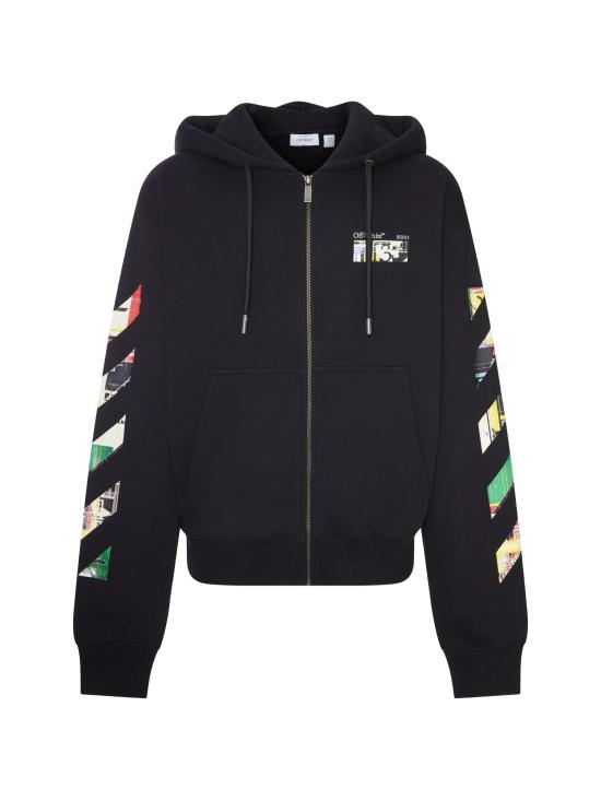 26FW 오프화이트 긴팔 티셔츠 44MBE02EF26F001 Black