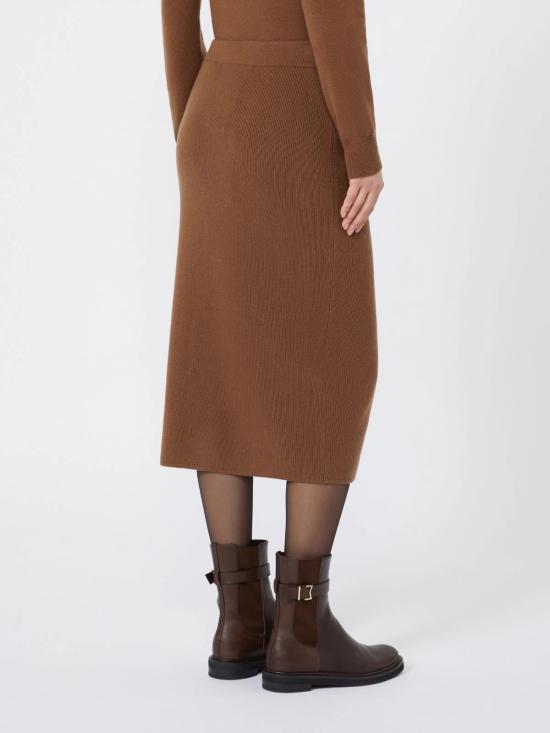 26FW 막스마라 스튜디오 미디 스커트 2626306012600 006 MARRONE - MAX MARA STUDIO