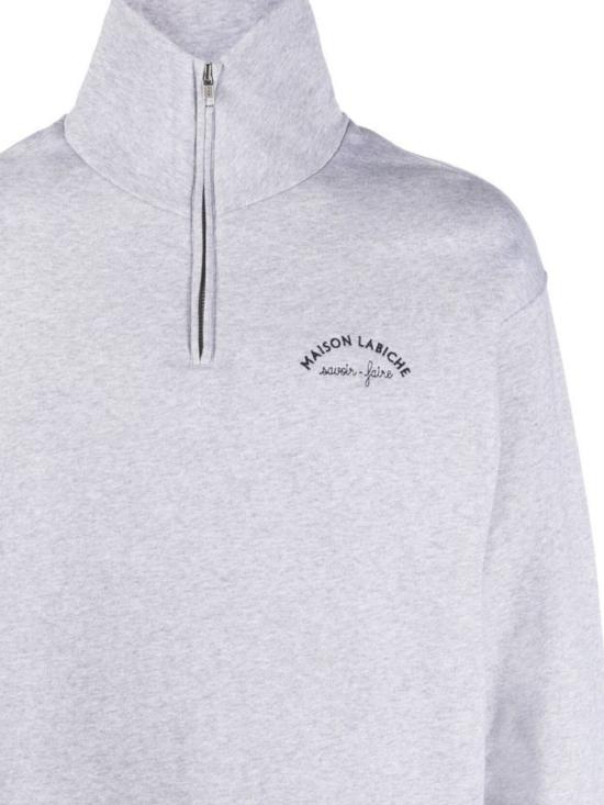 26FW 메종 라비쉬 긴팔 티셔츠 OUPLACIDEMINIM LIGHT HEATHER GREY - MAISON LABICHE